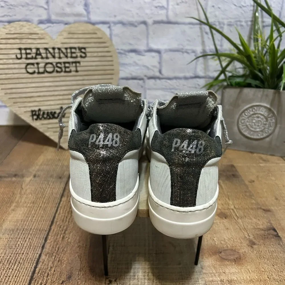 P448 Thea Platform Leopard Sneakers 39